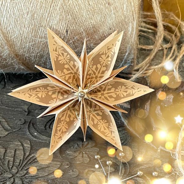 6 Stempelmotive / Set 3 für Faltstern Nr. 8S